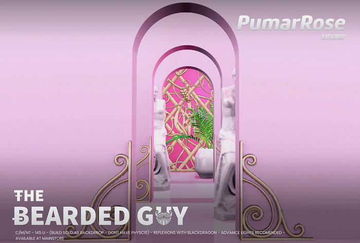 Pumar Rose Backdrop - The Bearded Guy