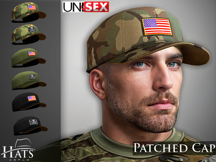 [HW] BASEBALL CAPS UNISEX PATCHED FAT PACK
