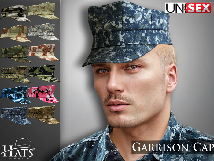 [HW] GARRISON 8 PTS CAPS UNISEX CAMO FAT PACK