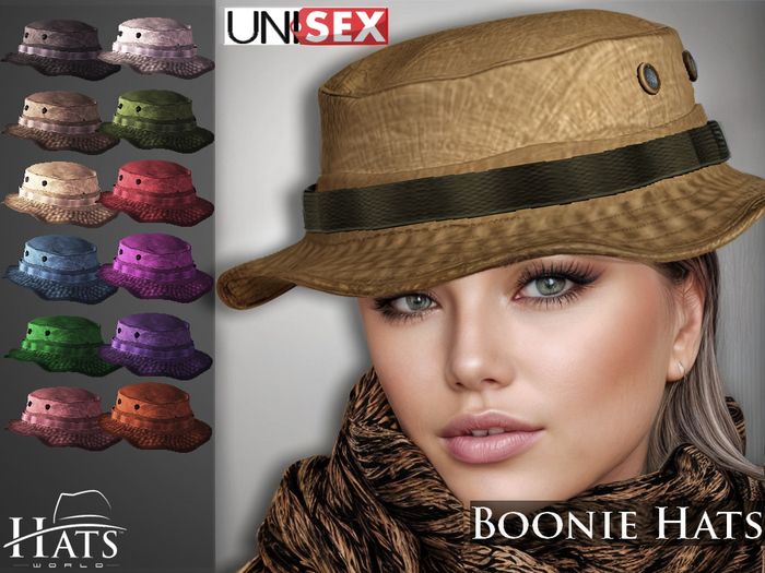 [HW] BOONIE HATS UNISEX PLAIN FAT PACK