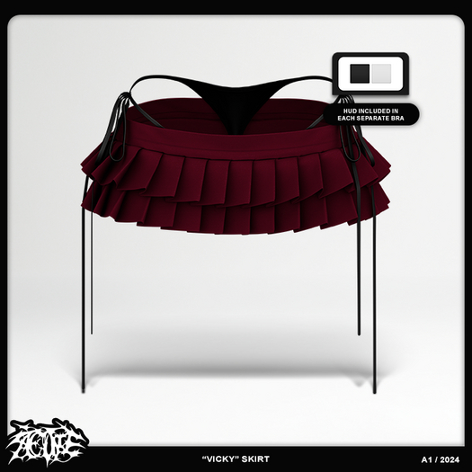 [A1] "Vicky" skirt [cherry]