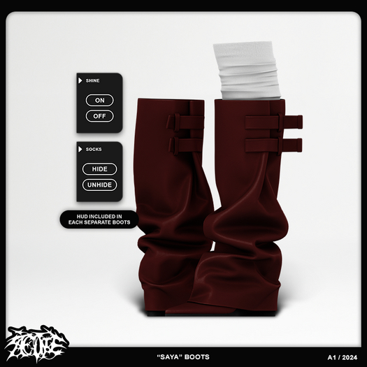 [A1] "Saya" boots [sangria]