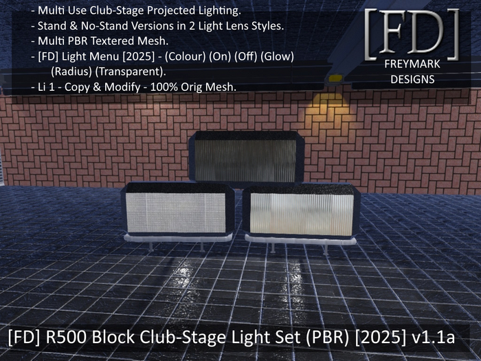 [FD] R500 Block Club-Stage Light Set (PBR) [2025] v1.1a