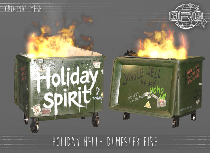 -DRD- Holiday Hell - Dumpster Fire (add)