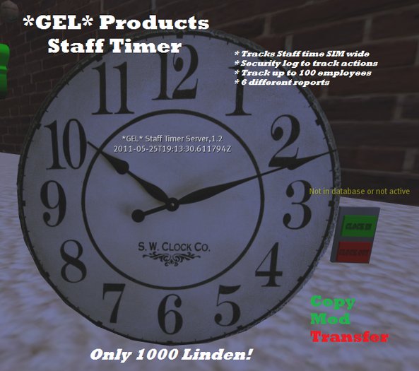 Staff Timer *GEL* Products