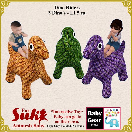 Suki Animesh Baby - INT Dino Riders (Boxed)