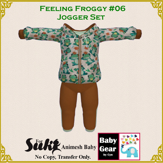 Suki Baby Jogger Set - Feeling Froggy 06 (Bag)