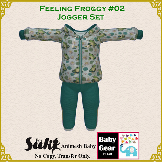 Suki Baby Jogger Set - Feeling Froggy 02 (Bag)