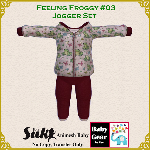 Suki Baby Jogger Set - Feeling Froggy 03 (Bag)