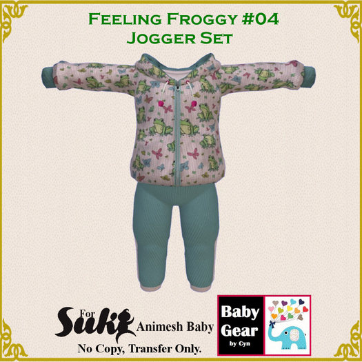 Suki Baby Jogger Set - Feeling Froggy 04 (Bag)