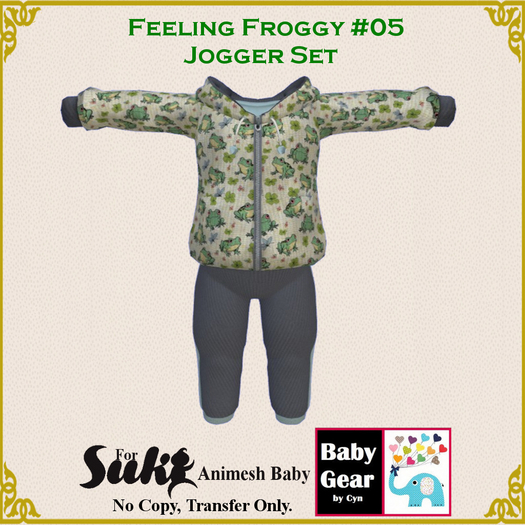 Suki Baby Jogger Set - Feeling Froggy 05 (Bag)