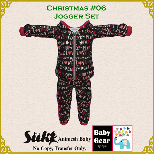 Suki Baby Jogger Set - Christmas 06 (Bag)