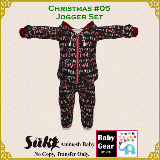 Suki Baby Jogger Set - Christmas 05 (Bag)