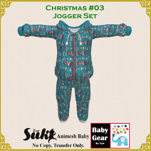 Suki Baby Jogger Set - Christmas 03 (Bag)