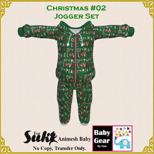 Suki Baby Jogger Set - Christmas 02 (Bag)