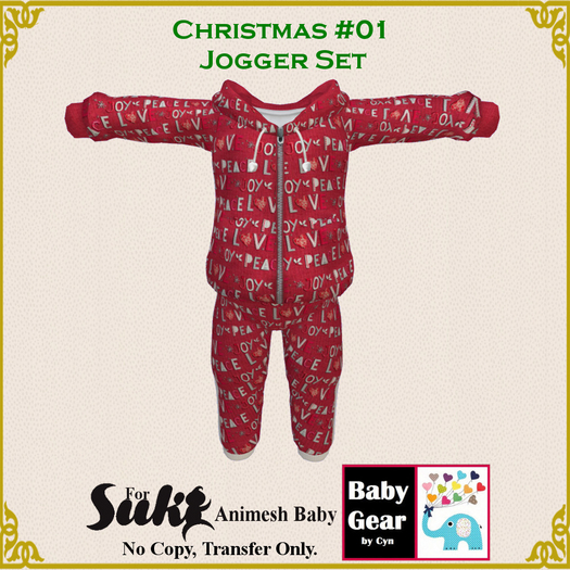 Suki Baby Jogger Set - Christmas 01 (Bag)
