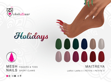 shebzZzaar - NAILS 2 - HOLIDAYS - Fingers & Toes - MT