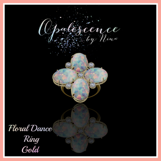Floral Dance Ring Gold