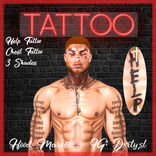 [HM] Help Chest Tattoo