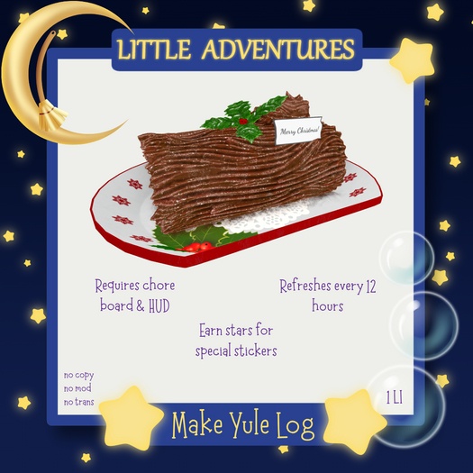 Little Adventures ~ Yule log
