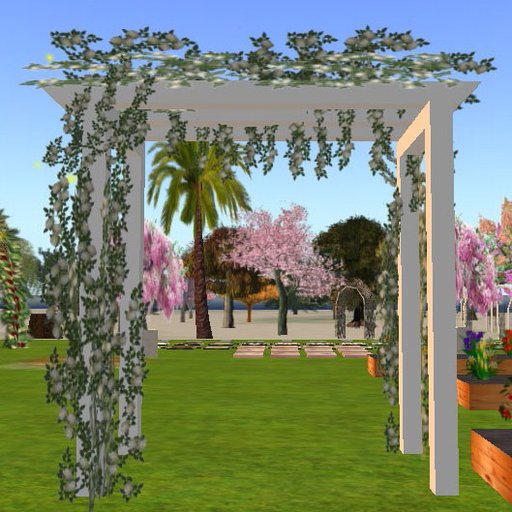 Arch - White with White Roses