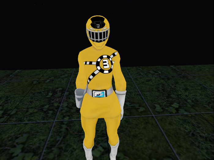 power rangers train yellow