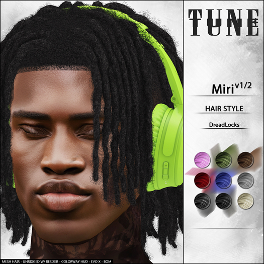 TUNE - "Miri v1/2" DreadLocks. [PACK]