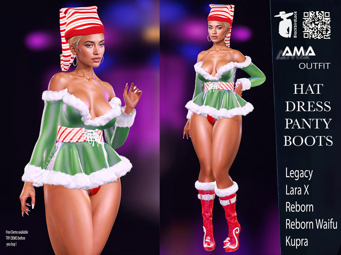 50 off >>Ama Xmas Outfit By BlackbirdLace