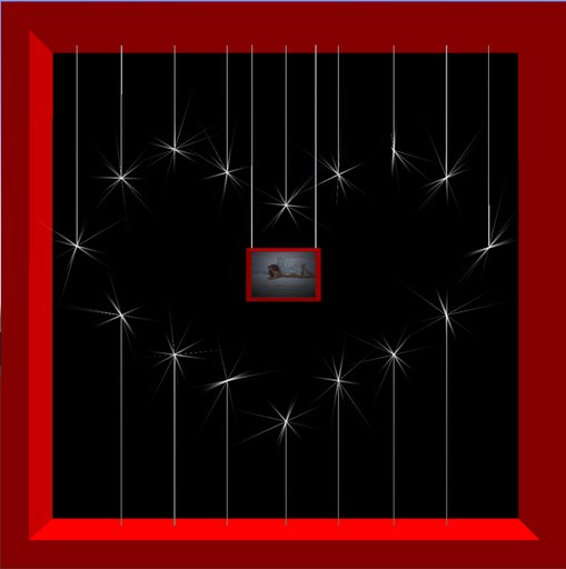 blinging heart room divider
