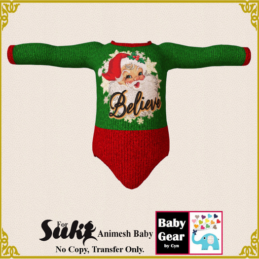 Suki Baby  LS Onesie - Chrismas 2 (Bag)