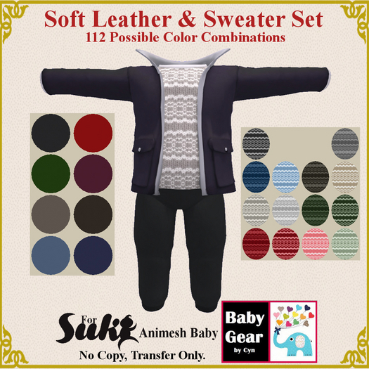 Suki Baby Leather Jacket & Sweater (Bag)