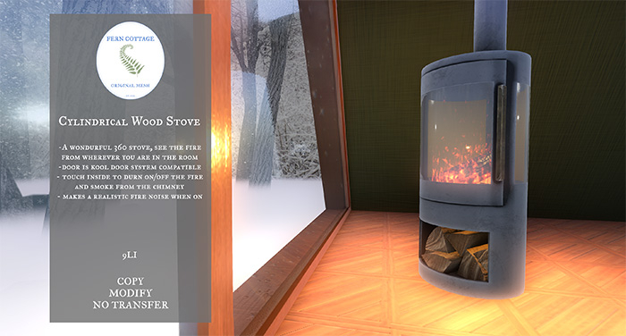 ^FC^ Cylindrical Wood Stove 