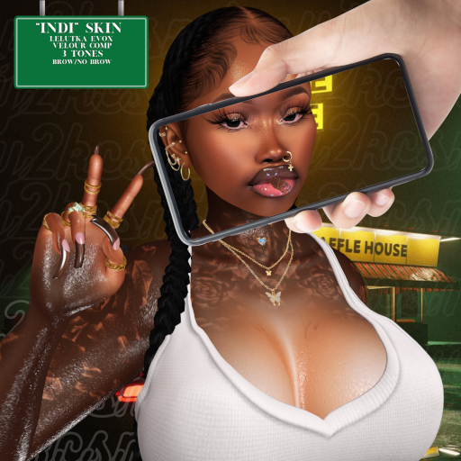 #Y2KCSMTCS / #Y2KCSMTCS / "INDI SKIN" (CHOCOLATE) [UNPACKER]