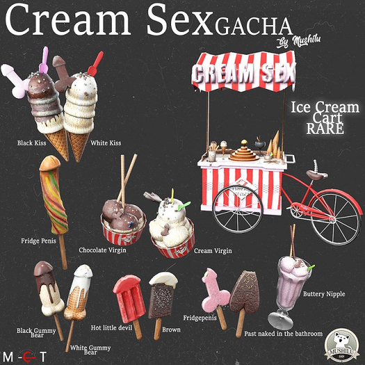 0046 Ice Cream Cart RARE