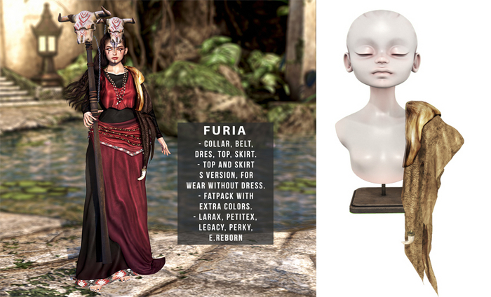 UNA. Furia Fur Orange