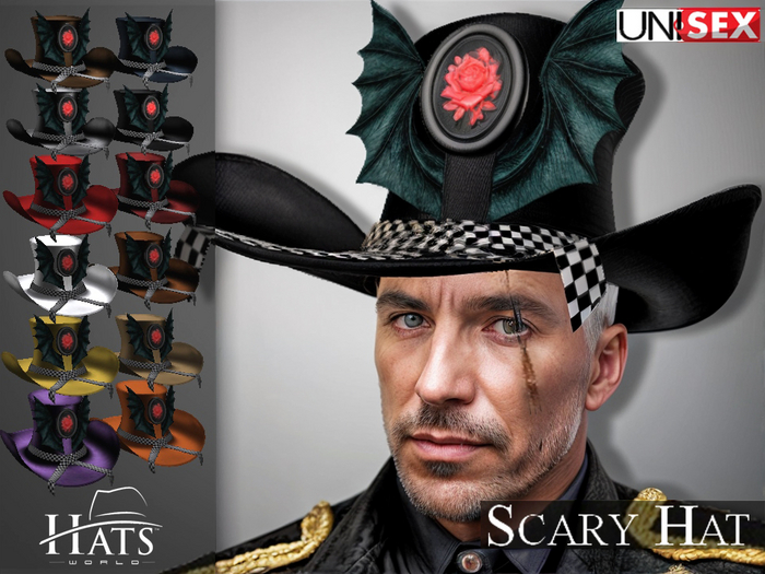 [HW] GOTHIC SCARY UNISEX HATS FAT PACK