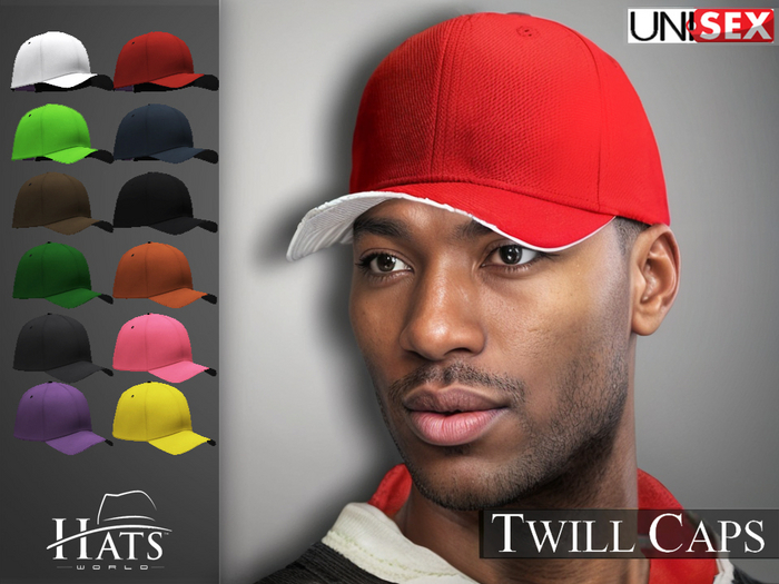 [HW] BASEBALL TWILL UNISEX CAPS FAT PACK