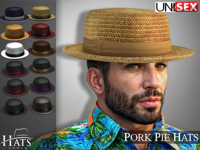 [HW] PORK PIE UNISEX HATS