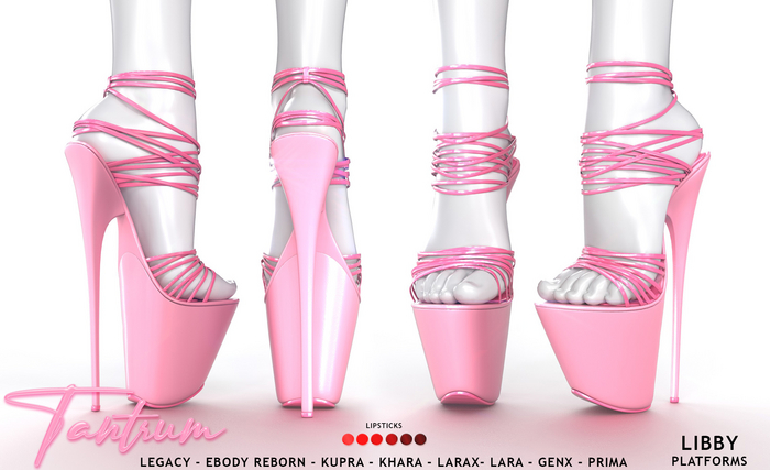 Tantrum - Libby Platforms - Lipsticks 