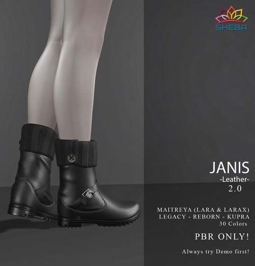 [Sheba] Janis Boots 2.0 *Leather Demo