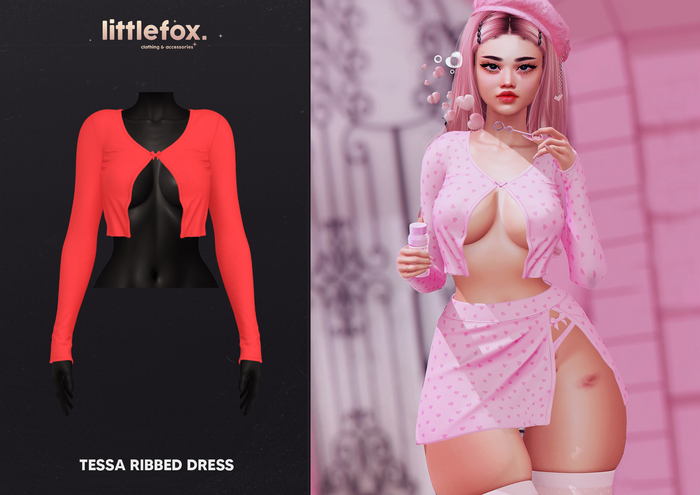 .little fox. - Riley - Crop sweater // red