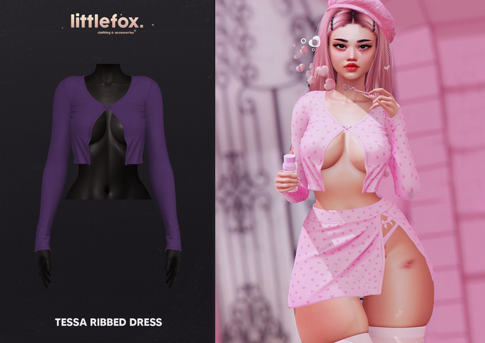 .little fox. - Riley - Crop sweater // plum