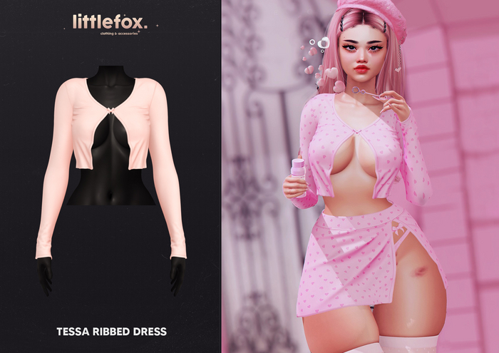 .little fox. - Riley - Crop sweater // nude