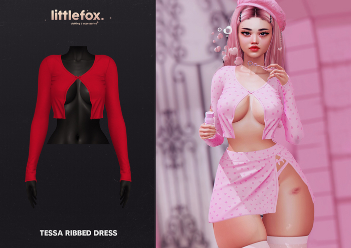 .little fox. - Riley - Crop sweater // crimson