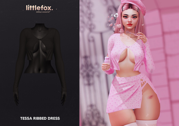 .little fox. - Riley - Crop sweater // black