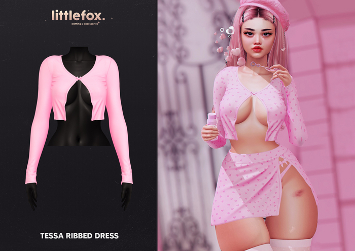 .little fox. - Riley - Crop sweater // baby pink