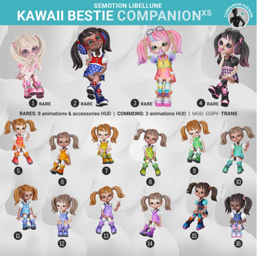 8. SEmotion Libellune Kawaii Bestie XS Companion