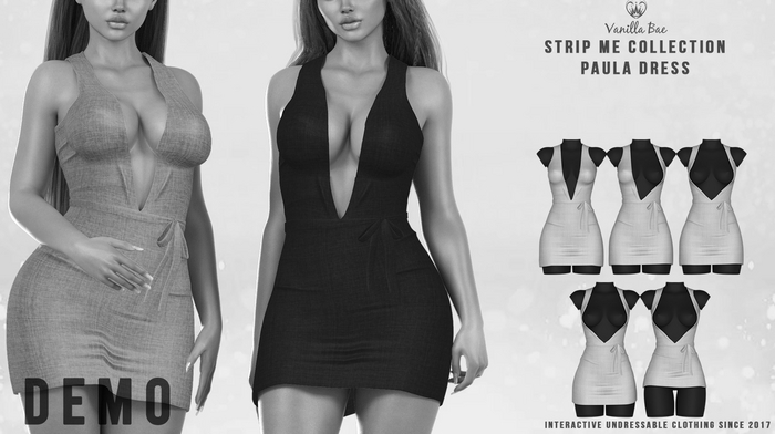 *Vanilla Bae* Paula Dress - DEMO - Strip Me Interactive - Maitreya / LaraX / Legacy / Ebody Reborn