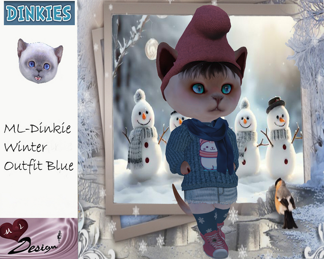 ML-Dinkie Winter Outfit Blue