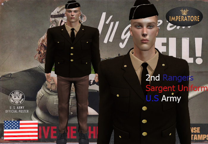 2ND RANGERS SARGENT UNIFORM U.S ARMY